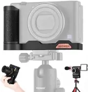 Ergonomic Camera Handle Grip for Sony ZV-1 with Cold Shoe Mount and Tripod Supp
