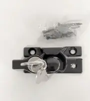 Window Sash Lock, Keyed Alike 2 keys- Black