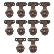 10Pcs Vintage Latches Hasp Zincs Alloy Decorative Lock Buckle Furniture Lock