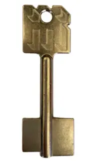 Kaba Mauer President Safe Key Blank - 65mm - Uncut - Safes - Locks