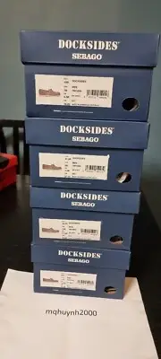 SEBAGO DOCKSIDES PORTLAND Boat Shoes Mens Dark Grey - RRP$220