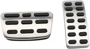 CHPGKGVNVT Stainless Steel Car Pedal Cover Pad for Hyundai Accent Solaris I20 2011-2016 Creta Ix25 for Kia K2 Rio Soul MT at Car Styling Pedals(at 2 PCS)