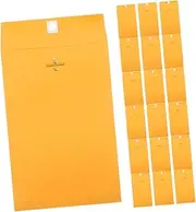 PLAFOPE Paper Clasp Envelopes 100pcs Letter Size Business Mailing Envelopes Sealed Security for Office