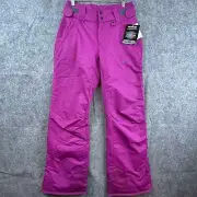 Skigear Snow Pants Womens Small Fuschia Wind Water Resistant Hand Warmers Breath