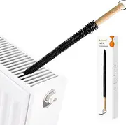 Aieve Radiator Cleaner Brush, Radiator Brushes for Cleaning, Long Flexible Radiator Duster with Wood Handle for Radiator (78CM)