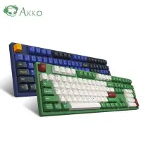 在飛比找Yahoo!奇摩拍賣優惠-現貨【正品】AKKO 3108DS 紅豆抹茶地平線機械鍵盤青