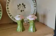 Vintage New Spring Easter Salt and Pepper Shaker Set Flowers