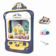 Doll Machine Toy Music Light Double Lever Electric Mini Claw Catch Toy Machine Dolls Grabbing Machine with Plush Toys Balls