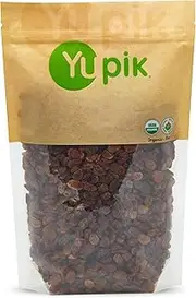 Yupik Organic Sultana Raisins, 2.2 lb, Gluten-Free, Kosher, Non-GMO, Vegan, Whole Dried Fruits, Naturally Sweet, No Added Sugar, Seedless, Healthy Snacks, Fruity Topping & Inclusion, Ideal for Baking