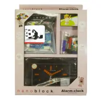 在飛比找momo購物網優惠-【nanoblock 河田積木】迷你積木-積木鬧鐘+熊貓套組