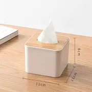 New Tissue Box Modern Wooden Cover Paper with Oak Home Car Napkins Case Home Organizer Decoration Tools Plastic
