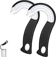Hook Can Tab Opener/Puller, Pop Can Opener, Ring Pull Jam Opener with No-Slip Rubber Grip, Ergonomic for Elder to Open Soda, Beer, Tin Cans, Cat Food (2Pcs)