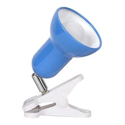 Clip lamp,360° Rotation Clip on Lamp Portable Book Reading Light,Clamp on Blue