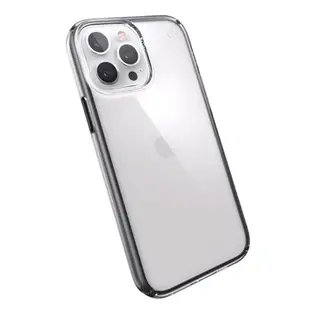 【Speck】iPhone 13 Pro Max 6.7” Presidio 透明抗菌4米防摔保護殼 黑框(Perfect-Clear Geo)