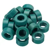 20Pcs Ferrite Toroid Core, Toroid Core 1.1"ODx0.6"IDx0.5"H Ferrite Rings, Green
