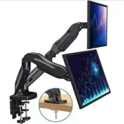 HUANUO HNDS6 Dual Monitor Stand Full Motion Desk Mount 13-27" Monitors 14lbs/arm
