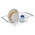 NEW POLDER EXPANDABLE IN SINK DISH RACK Cutlery Utensil Caddy Drainer Dry Tray
