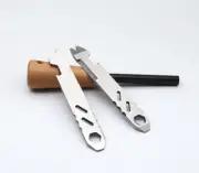 1PC New Mini Stainless Steel Multi Tools Pry Bar Crowbar Wrench Opener Keychain