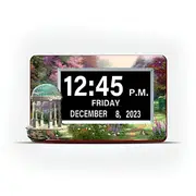 Thomas Kinkade Easy Read Full Disclosure LED Clock