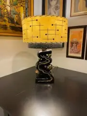 Mid Century Vintage Style 2 Tier Fiberglass Lamp Shade Modern Atomic Retro IVB