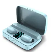 W2S TWS bluetooth 5.0 Earphone LED Display HiFi Stereo Touch Control HD Calls Headphone for iPhone Xiaomi Huawei BLUE COLOR