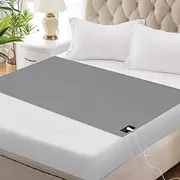 Single Size Grounding Sheet (36"x90") with 15ft Cable – Silver-Infused Conductive Mat for Better Sleep, Stress Relief – Breathable Cotton Grounding Mat for U.S. Homes (36×90 inch)