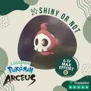 Duskull Shiny ✨ Legends Pokémon Arceus 6 IV Max Effort Custom OT Leggende