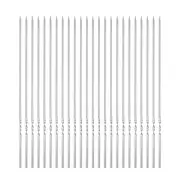 24pcs Kebob Skewers 40cm x 5mm x 1.4mm Stainless Steel Flat BBQ Grill Sticks