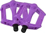 Milisten Purple Boys and Girls Bike Pedals Easy Step-on Mountain Biking Accessories