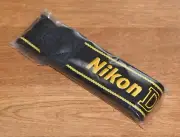 NIKON OEM D2x Digital Camera Neck Shoulder Strap Black/Yellow Old-Stock NEW!