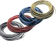 Baceyong 10M PVC Multicolor Car Edge Chrome Gap Moulding Trim, Car Interior Edge Strip Accessory Garnish Noise Reduction Accessory