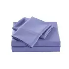 Royal Comfort Bed Sheet Set w/ 2x Pillowcases Bamboo Cooling 2000TC Mid Blue