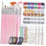 Nail Art Kit, Nail Art Tools with Nail Art Brushes, Nail Design Kit, Nail