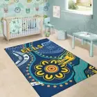Aboriginal Eels Rugby Area Rug Carpet Bedroom Livingroom Indoor Outdoor Mat 7