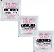 Four Seasons Naked Pink Condoms - Ultra Thin - Lubricated - Bulk Pack of 144