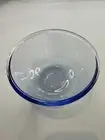VINTAGE 80S PYREX CORNING Blue GLASS PAIR 14CM KITCHEN MIXING SERVING 5 BOWLS