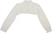 [WOFASHPURET] Detachable Collar for Women Sweater Bolero Shrug Sheer Chiffon Tops Long Sleeve Outfit Trendy Suitable for Sizes