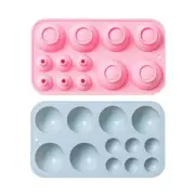 Semicircle Cake Mold Fudge Candy Cookie Mold Chocolate Ice Block Dessert Decor