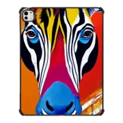 iPad Pro 13-inch (M4) iPad Impact Case Abstract Zebra 2