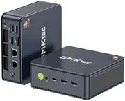 GMKtec Mini PC AMD Ryzen 7 5825U (Turbo 4.5GHz) 16GB DDR4 1TB SSD Dual NIC 2.5G Gaming Desktop Computers LAN 2.5G/ WiFi 6E, USB3.2, USB-C, BT 5.2, DP, HDMI, Dual Fan