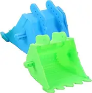 Kisangel 2pcs Educational Digger Bucket Excavator Parts for Play Safe Smooth Design for Cognitive Development Construction for Interactive Learning