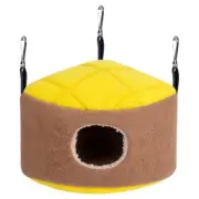 Parrot Nest Plush Snuggle Small Animal Winter Bed Warm Hammock 2.8" Entrance