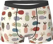 [HQFFPOO] Men's Underwear Boxer Briefs Boxer Shorts, Pineapple, Large