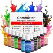 Chefmaster - Liqua-Gel Food Coloring - Fade Resistant - Multi