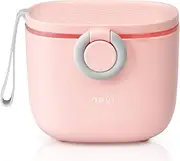 NCVI Baby Formula Dispenser with Scoop and Leveller Portable Storage Formula Containers for Travel, Non-Spill Smart Baby Milk Powder Formula Dispenser for Fruits, Snacks and Nuts (Pink)