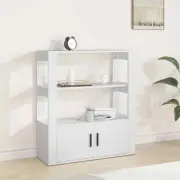Sideboard White 80x30x90 cm Engineered Wood vidaXL