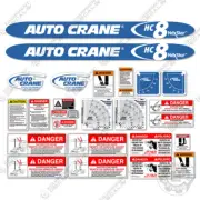Fits Auto Crane HC8 Decal Kit Crane Truck - 7 YEAR OUTDOOR 3M VINYL!
