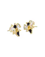 Kendra Scott Mixed Crystal Bee Stud Earrings in 14K Gold Plated