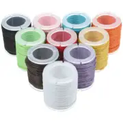 10 Pcs 10M Waxed Cotton Cords Waterproof Waxed Cotton Thread Bracelet