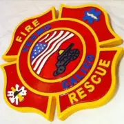 Fire Department Yermo Calico routed carved plaque wood patch sign Custom